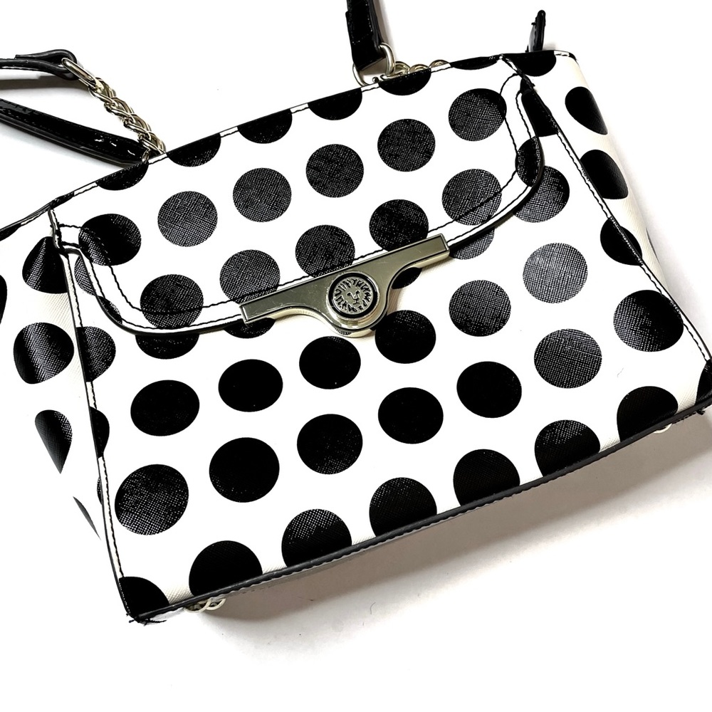 Anne Klein Polka Dot Handbag Purse